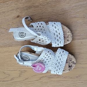NEW So girls cork heel sandal
